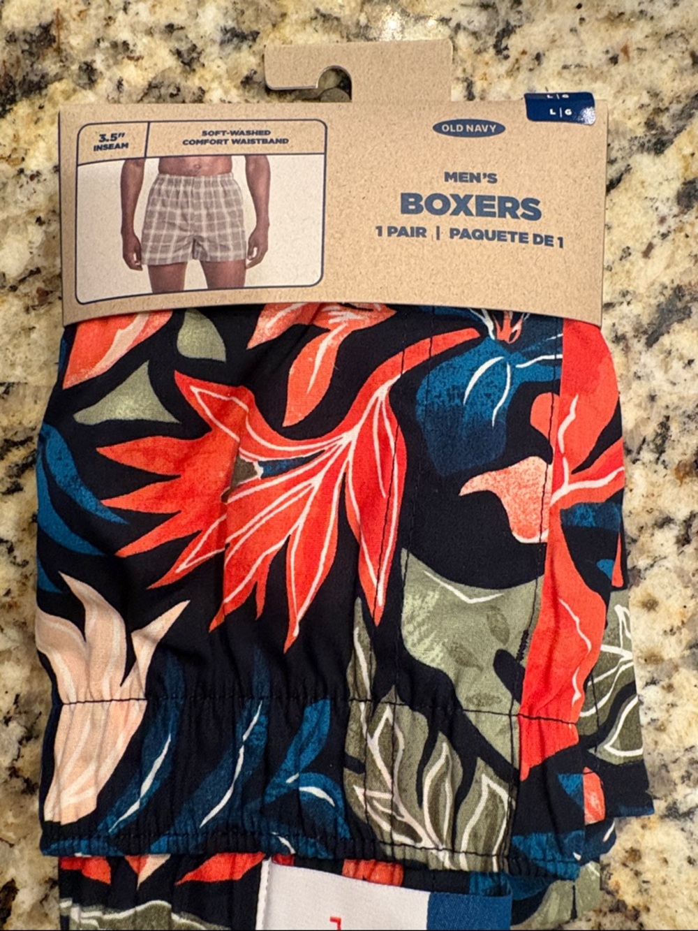 Mens Old Navy Boxers tropical print NWT large